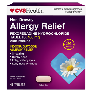 CVS Health Allergy Relief Non-Drowsy Fexofenadine Tablets
