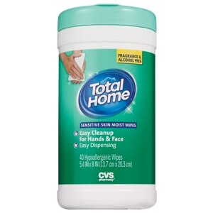 Total Home by CVS Hypoallergenic Sensitive Skin Moist Wipes