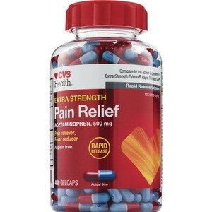 CVS Health Extra Strength Pain Relief Acetaminophen 500mg Gelcaps
