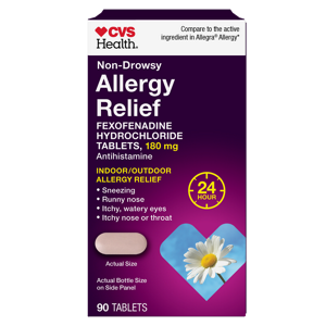 CVS Health Allergy Relief Non-Drowsy Fexofenadine Tablets