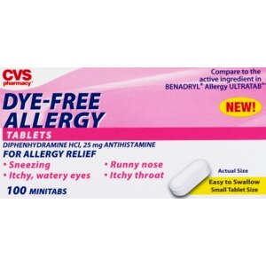 CVS Allergy Dye-Free Mini Tabs