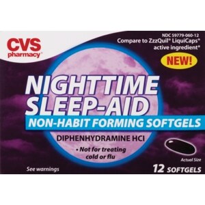 CVS Nighttime Sleep-Aid Non-Habit Forming Softgels