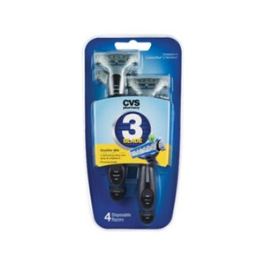 CVS 3 Blade Disposable Razors for Sensitive Skin