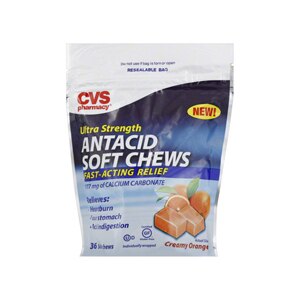 CVS Ultra Strength Antacid Creamy Orange Soft Chews