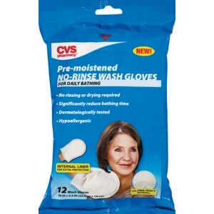 CVS Pre-Moistened No-Rinse Wash Gloves