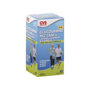 CVS Glucosamine HCl, 1500 mg +Boswellia Serrata & Vitamin D3 Coated Tablets