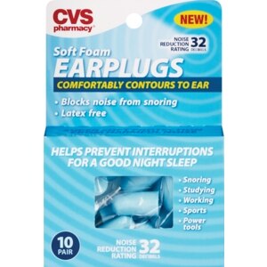 CVS Soft Foam Earplugs Latex Free
