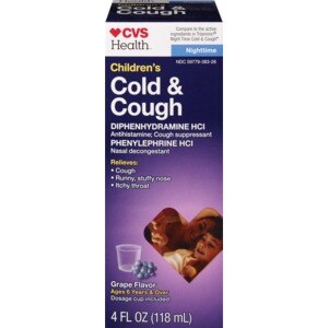 CVS Children's Cold & Cough Nighttime Liquid Grape
