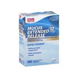 CVS Mucus Extended Release 12 Hour Expectorant Tablets 600 mg