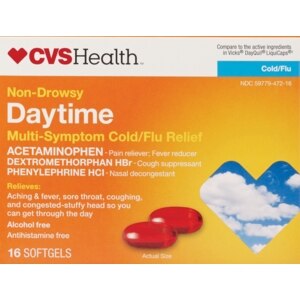 CVS Non-Drowsy Daytime Multi-Symptom Cold/Flu Relief Softgels