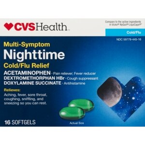 CVS Multi-Symptom Nighttime Cold/Flu Relief Softgels