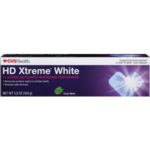 CVS Brilliant White Anti-Cavity Whitening Toothpaste with Fluoride, Cool Mint