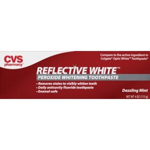 CVS Reflective White Anticavity + Whitening Power Toothpaste, Dazzling Mint