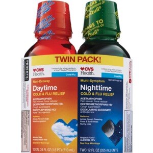 CVS Non-Drowsy Daytime & Multi-Symptom Cold & Flu Relief Combo Pack
