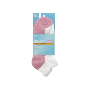 CVS Women's Low Cut Climate Control Socks, Size 6-10
