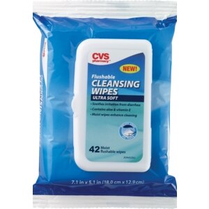 CVS Flushable Ultra Soft Cleansing Wipes