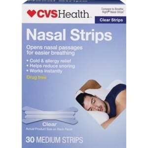 CVS Nasal Strips Medium, Clear