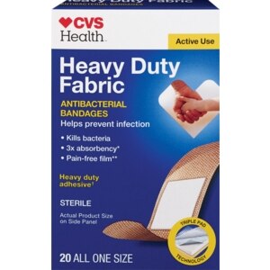 CVS Heavy Duty Fabric Anti-Bacterial Bandages