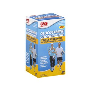 CVS Glucosamine Chondroitin Triple Strength with Vitamin D3, 2000 IU Caplets