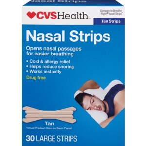 CVS Nasal Strips Large, Tan