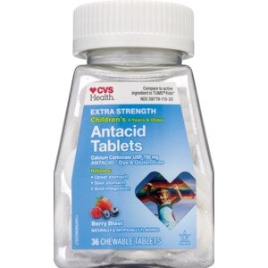 antacid tablets cvs chewable blast berry strength extra children