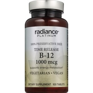 Radiance Platinum Vitamin B-12 Tablets, 1000mcg