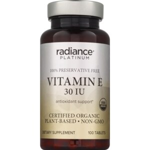 Radiance Platinum Vitamin E 30iu Tablets, 100ct