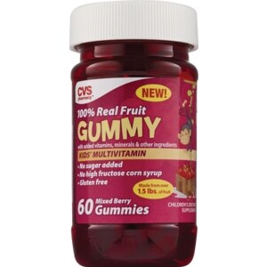 CVS Childrens' 100% Real Fruit Multivitamin Gummies, Mixed Berry