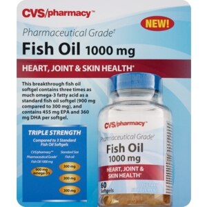 fish oil cvs pharmaceutical grade softgels 1000mg 60ct health