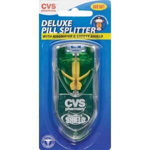 CVS Deluxe Pill Splitter with Magnifier & Safety Shield