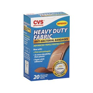 CVS Heavy Duty Fabric Anti-Bacterial Bandages