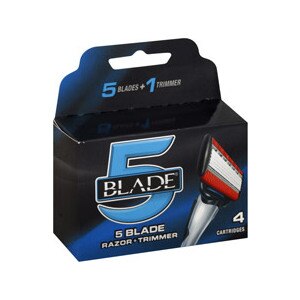 Blade 5 Blade Razor + Trimmer Cartridges