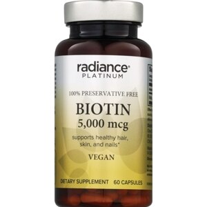 Radiance Platinum Biotin Capsules 5000mcg 60CT Radiance Platinum Biotin Capsules 5000mcg 60CT