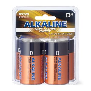 CVS Alkaline Batteries D 4-Pack