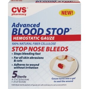 CVS Advanced Blood Stop Hemostatic Gauze