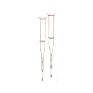 CVS Aluminum Walking Crutches with Comfortable Underarm Pad & Handgrip