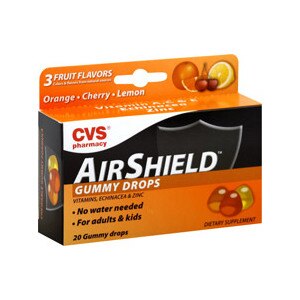 CVS AirShield Echinacea & Zinc Gummy Drops Assorted Flavors