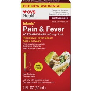 CVS Infants' Dye-Free Pain Relief Suspension Drops Cherry