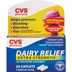 CVS Dairy Relief Caplets Extra Strength