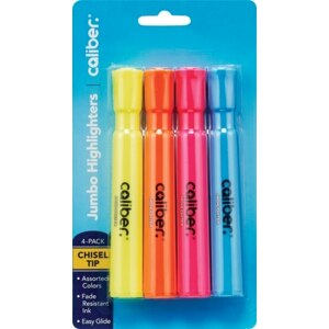 Caliber Jumbo Highligters Assorted Colors
