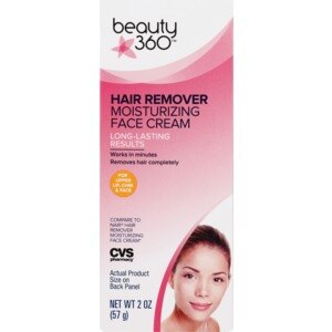 Beauty 360 Moisturizing Face Cream Hair Remover, 2 OZ