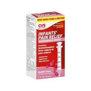 CVS Infants' Pain Relief Suspension Drops Bubble Gum