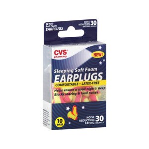 CVS - Tapones para oídos de espuma suave, para dormir, sin látex