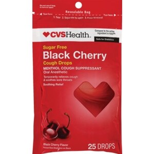CVS Cough Drops Sugar Free Black Cherry