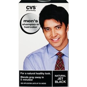 CVS Men's Shampoo-In Haircolor Natural Jet Black