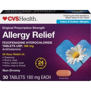 CVS Indoor & Outdoor Allergies Allergy Relief Tablets 180 mg