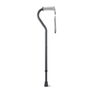 CVS Adjustable Height Offset Handle Cane with Gel Hand Grip