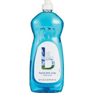 Just The Basics Liquid Dish Soap Fresh Scent