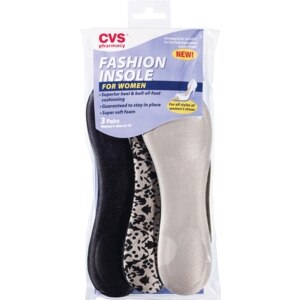 CVS Fashion Insoles for Women Sizes 6-10