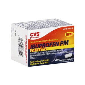 CVS Ibuprofen PM Caplets 200 mg